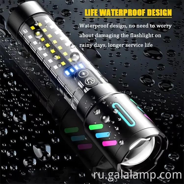 Высокий фонарик с белым лазерным флуоресцентным сплавом с мощным